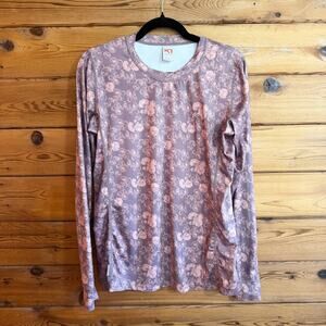Kari Traa Fantastisk Long Sleeve Top Women's Large Recycled Taupe